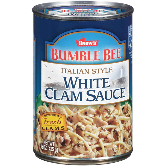 Snow's Italian Style White Clam Sauce, 15 Ounce – Gourmet Italian Food Gift for Pasta Lovers, Housewarming Present