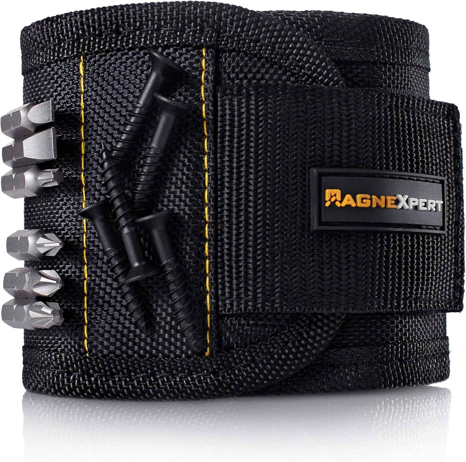 Magnelex Magnetic Wristband – Practical Birthday Gift for Dad, Handyman Father and Boyfriend with 15 Strong Magnets
