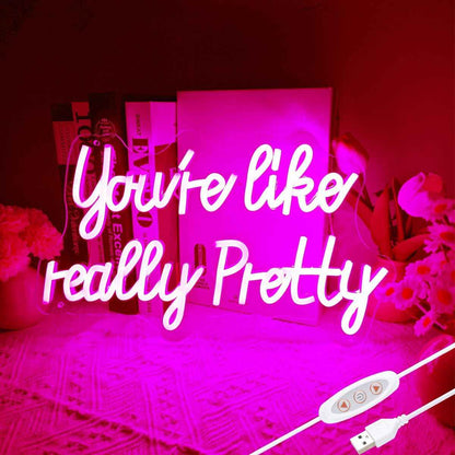 You like really pretty LED Neon Sign – Safe and Cool-to-Touch Pink Light for Girls' Bedroom and Tween Room Decor