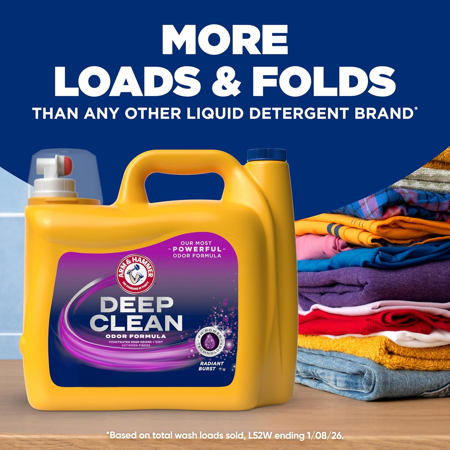 150 fl oz bottle yielding up to 100 loads of laundry