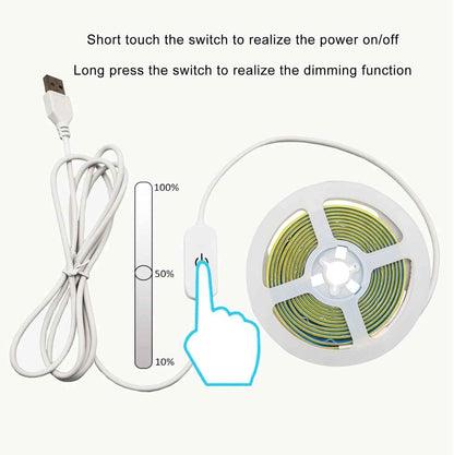 Luminara USB COB LED Strip – Safe Plug-in Nightlight for Kids' Bedrooms and Playrooms