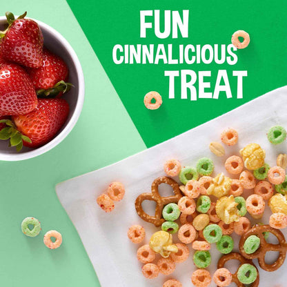 Kellogg's Apple Jacks Breakfast Cereal – Kids School Lunchbox Snack, 23oz Giant Family Box