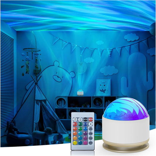 16 aurora light colors with 4 dynamic light effects mimicking northern lights