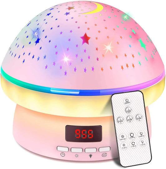 16-color led star/moon projector with 360° rotation