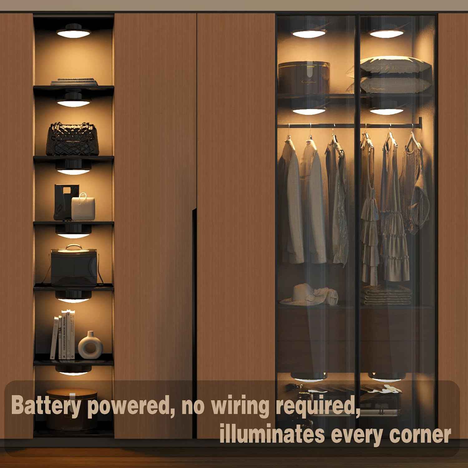 ILYXY LED Puck Lights with Remote, Thoughtful Housewarming Gift for New Homeowners, 3 Pack Battery Operated Color Changing Lights