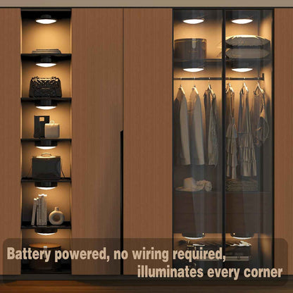 ILYXY LED Puck Lights with Remote, Thoughtful Housewarming Gift for New Homeowners, 3 Pack Battery Operated Color Changing Lights