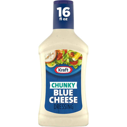 Kraft Chunky Blue Cheese Dressing – Clean-Label Salad Topper for Lower-Sugar Meal Prep and Mindful Eating