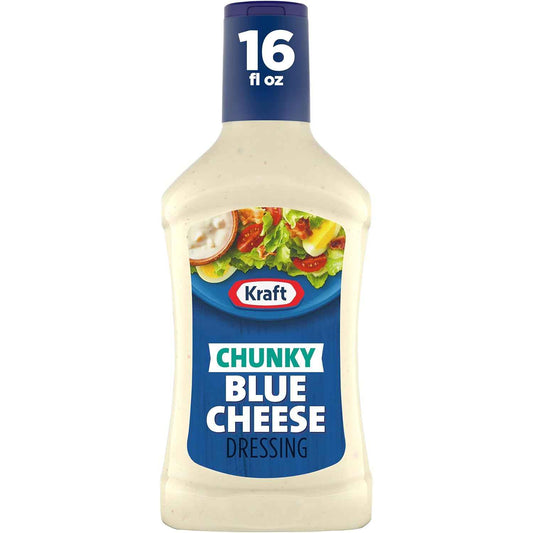 Kraft Chunky Blue Cheese Dressing – Clean-Label Salad Topper for Lower-Sugar Meal Prep and Mindful Eating