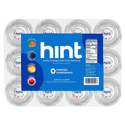 Hint Kid-Friendly Flavored Water for Sports Practice and Family Road Trips, 16oz Bottles