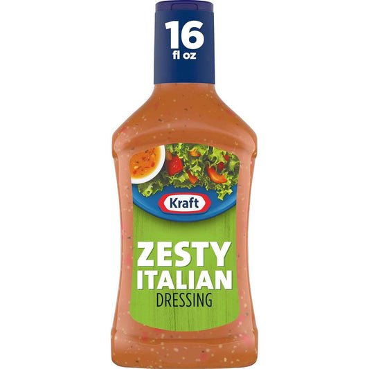 Kraft Zesty Italian Dressing – Picnic Ready Marinade for Grilled Chicken and Veggies