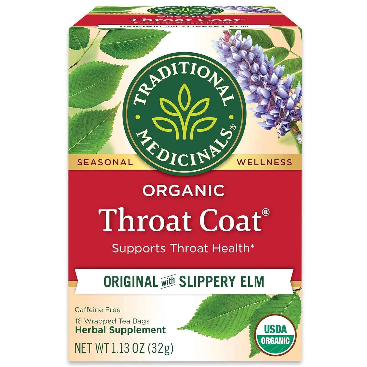Traditional Medicinals Organic Throat Coat Tea – Focus-Ritual Herbal Brew for Long Workdays and Call Center Shifts