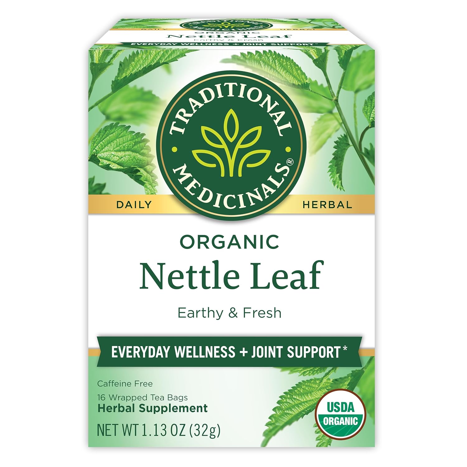 16 individually sealed tea bags per box for freshness and portion control