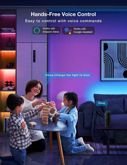DAYBETTER LED Strip Lights Housewarming Gift – 16 Million Color WiFi Smart Light with Music Sync for Any Room