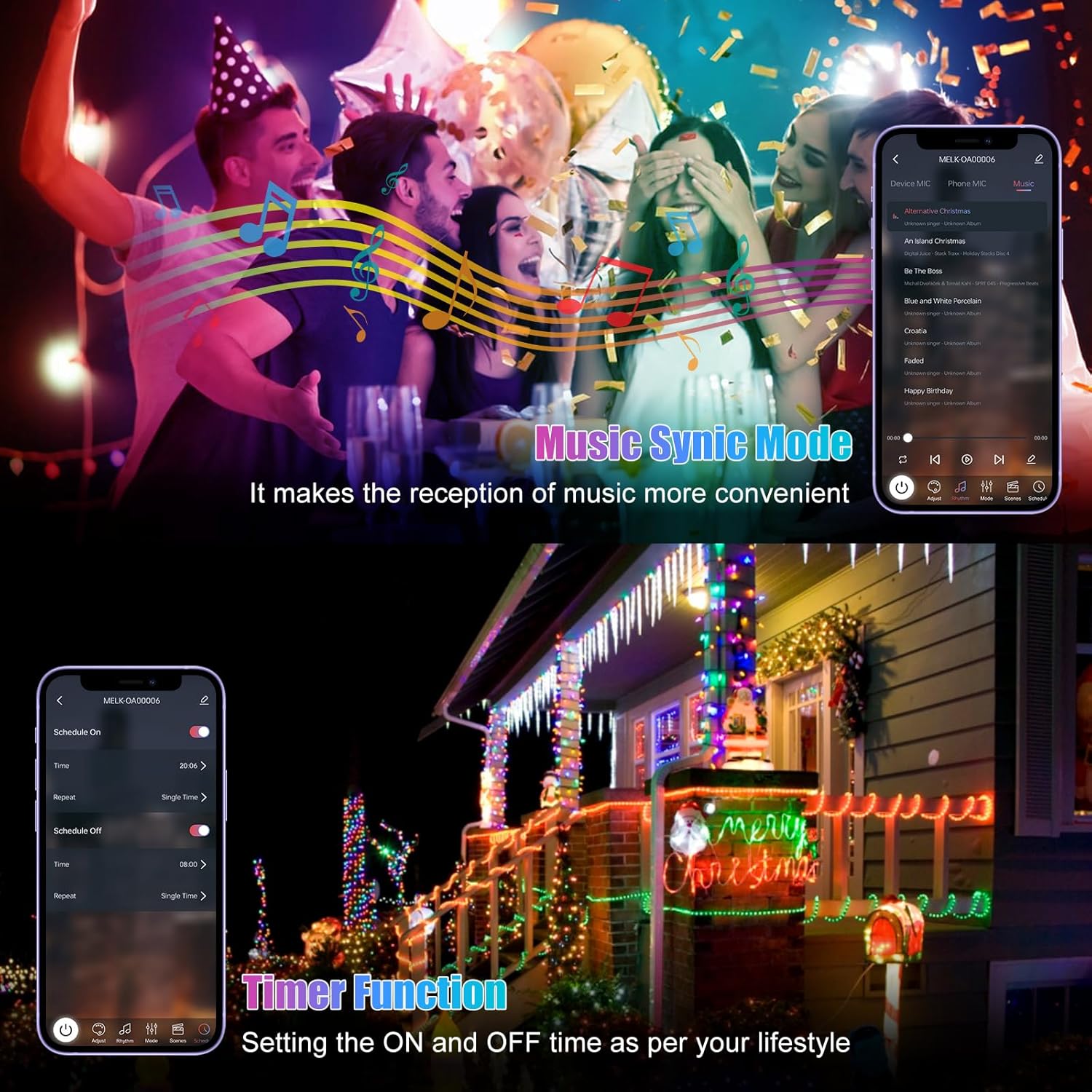 16 million color palette with customizable modes for festivals and daily use