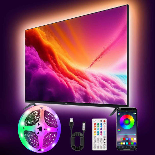 PSTAR LED Strip Lights Birthday Gift for Her, App Controlled RGB Bedroom Decor for Women, Moms, and Couples