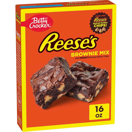 Betty Crocker REESE'S Brownie Mix with Peanut Butter Chips – Ready-to-Give Birthday Gift for Women Who Love Peanut Butter Desserts