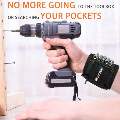 Magnetic Wristband – Practical Father's Day Gift for Dad, Holds Screws and Drill Bits While He Works