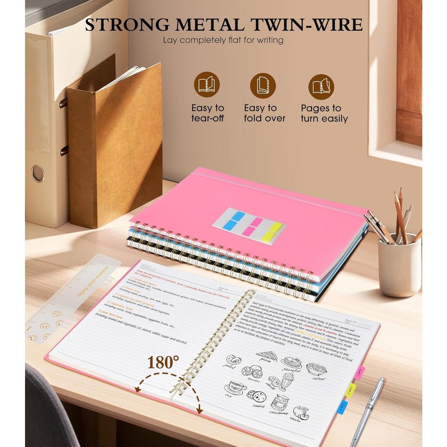 Spiral_Notebook_Journal_8.5”_x_11”,_Notebooks_for_Women_Men,_College_Ruled_Lined_Journal,_100_GSM_Paper,_Plastic_Hardcover_Spiral_Bound_Journals_for_Work_School_Note_Taking_Business