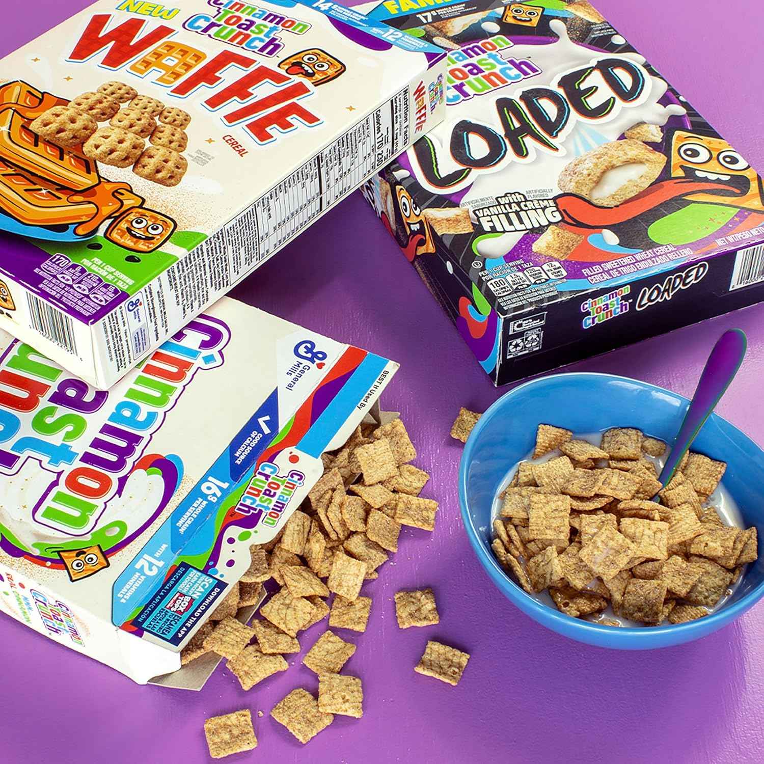 Cinnamon Toast Crunch Fortified Cereal with 12 Vitamins and Calcium, 27 oz for Everyday Pantry Nutrition