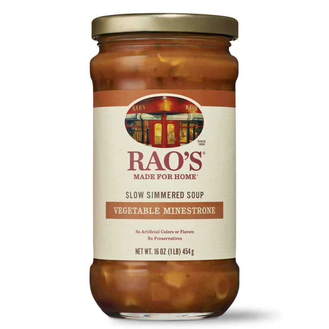 Rao's Homemade Vegetable Minestrone Soup, 16oz – Premium Italian Soup for Elegant At-Home Dining