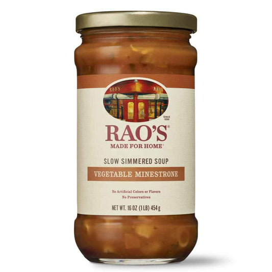 Rao's Homemade Vegetable Minestrone Soup, 16oz – Premium Italian Soup for Elegant At-Home Dining