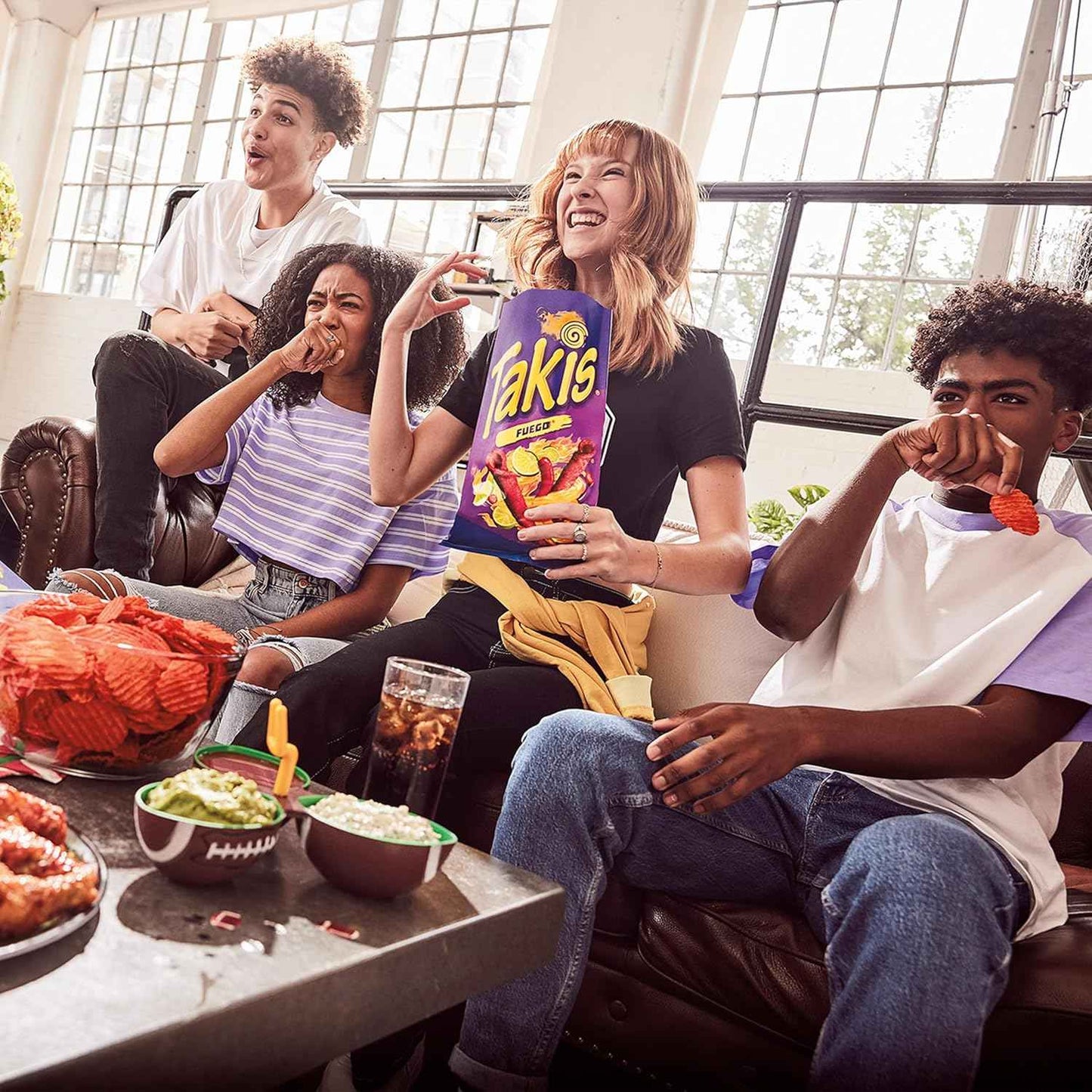 Takis Fuego Rolled Tortilla Chips — Lunchbox Treat for School Cafeteria, Chili Lime Spicy Snack for Kids