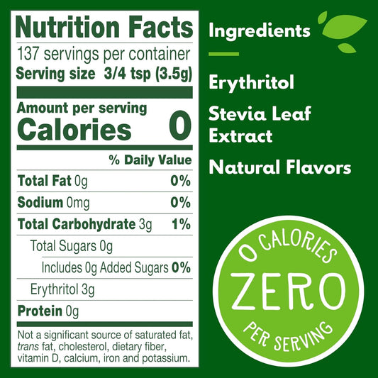 17-ounce refill bag designed to top up the truvia spoonable jar