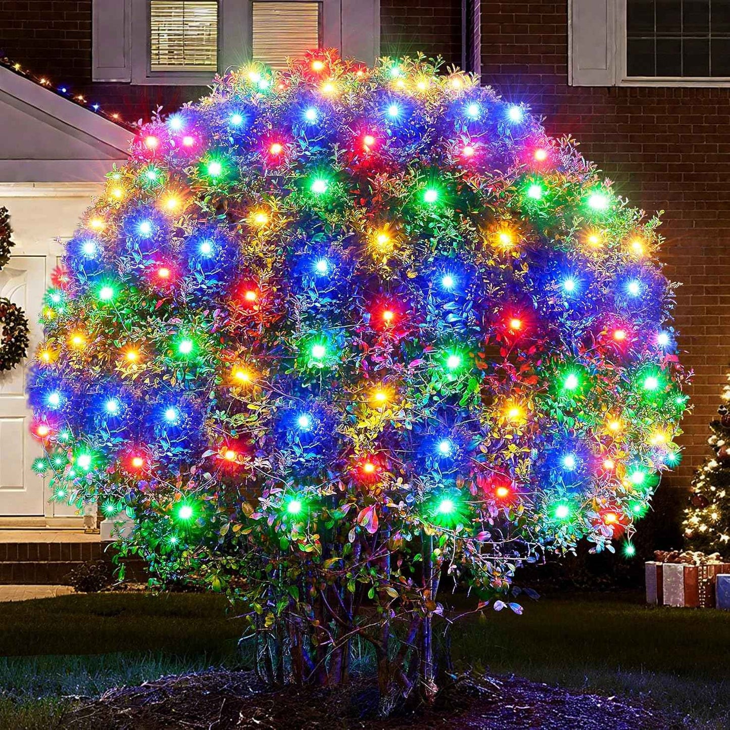 BlcTec Christmas Net Lights – UL Certified 176 LED Mesh with IPX7 Waterproof and Timer for Safe Outdoor Holiday Lighting