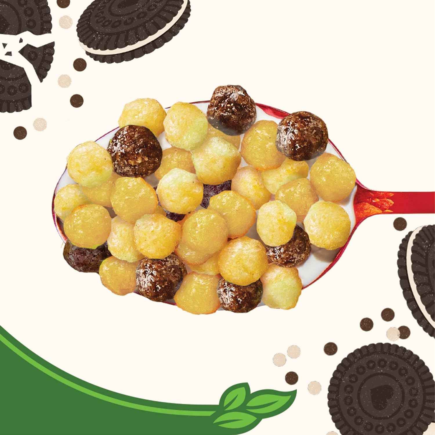 Cascadian Farm Organic Mini Cookies 'n' Crème Cereal – Grandparent Gift Basket Staple for the Grandchildren's Visit