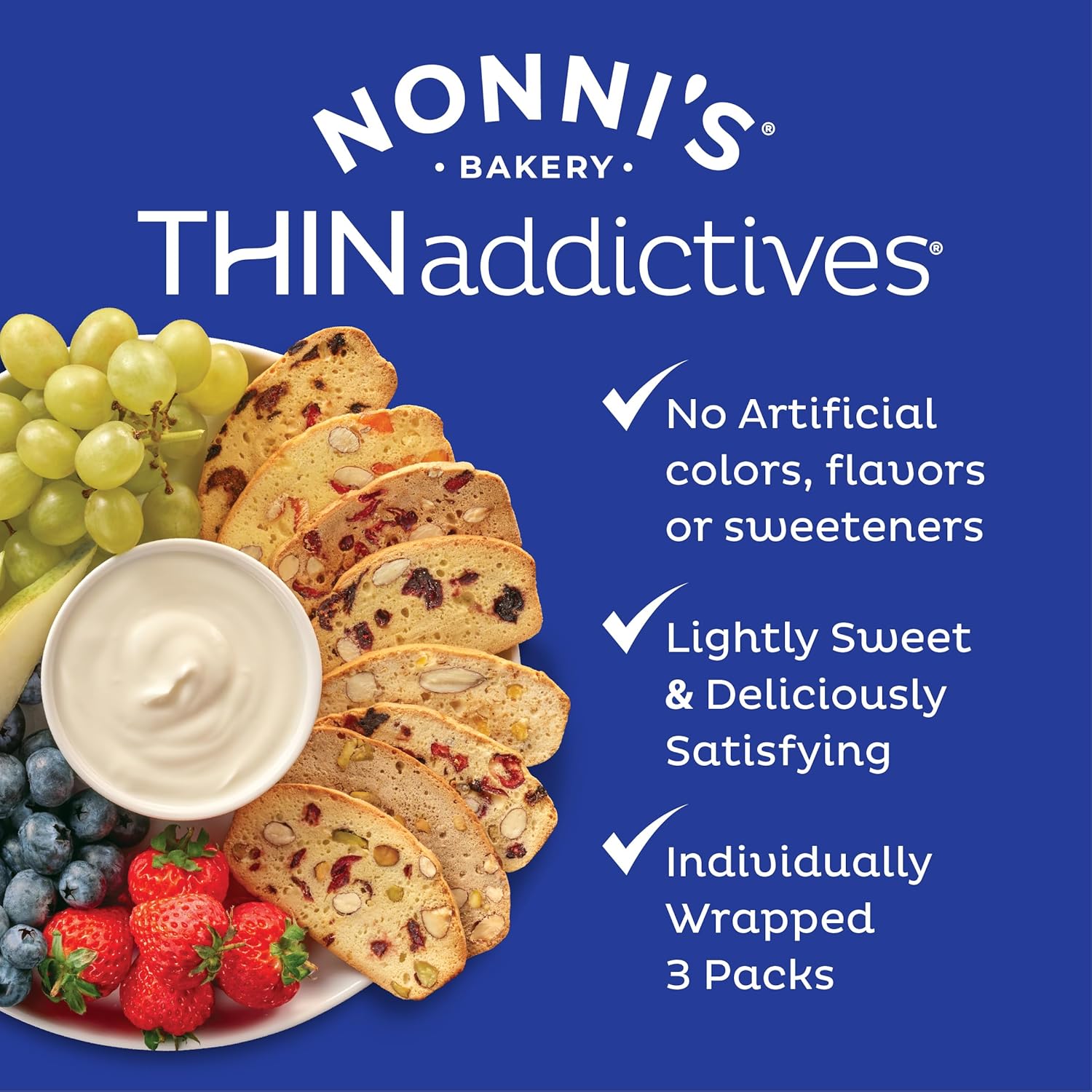 18-count box: 6 freshness packs of 3 cookies each, all individually wrapped