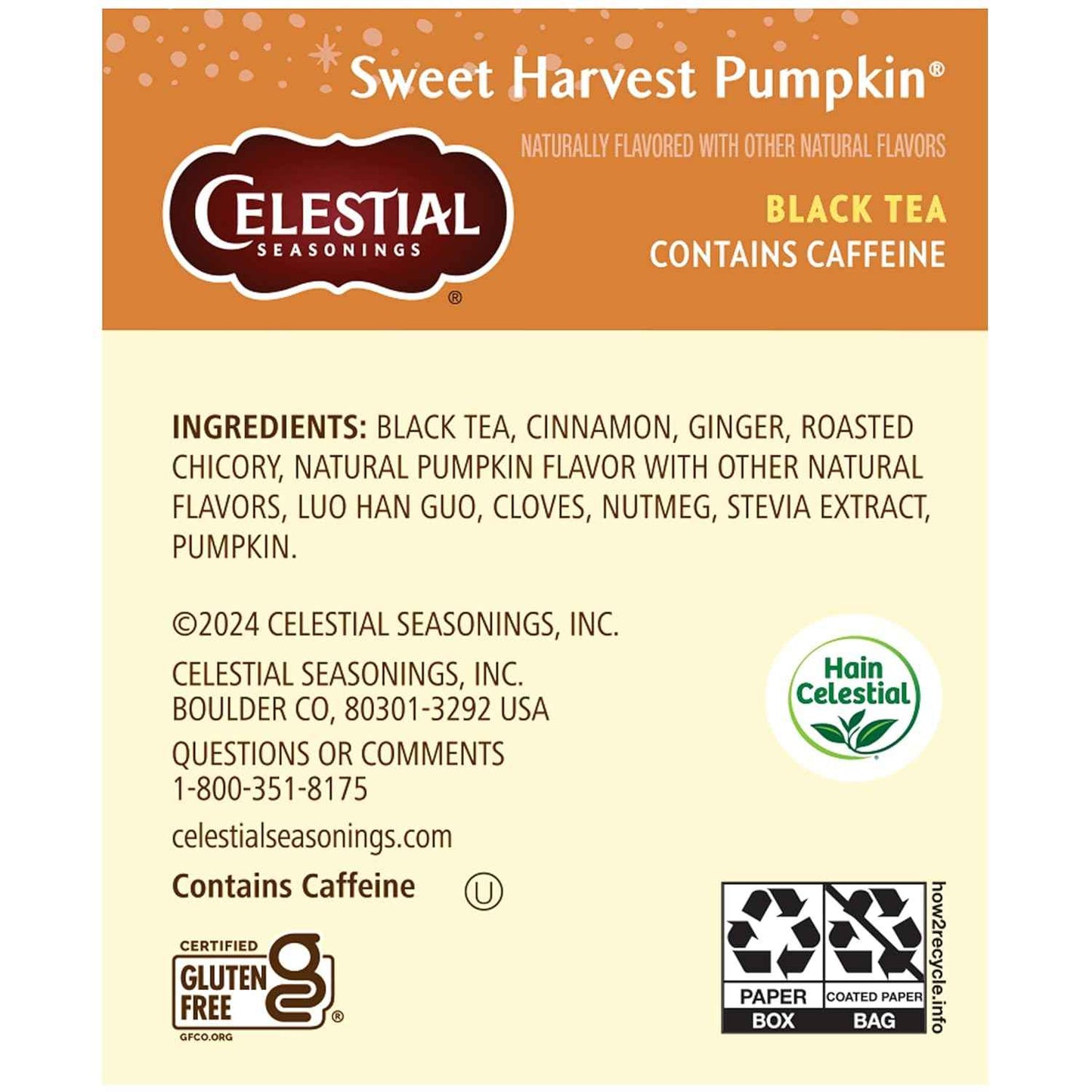 Celestial Seasonings Nutcracker Sweet Black Tea – Calming Vanilla Cinnamon Black Tea for Mindful Morning and Afternoon Breaks