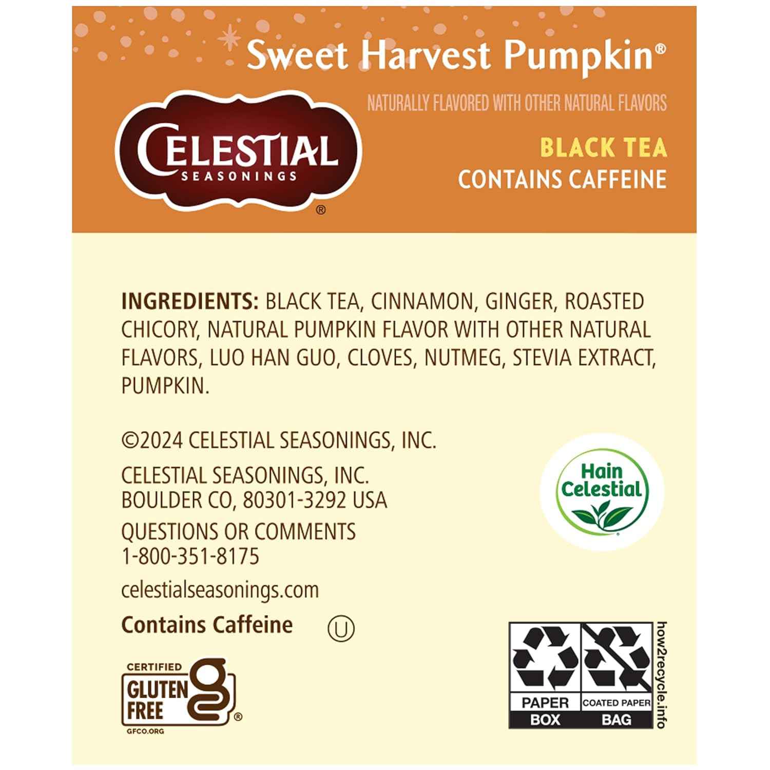 Celestial Seasonings Nutcracker Sweet Black Tea – Calming Vanilla Cinnamon Black Tea for Mindful Morning and Afternoon Breaks