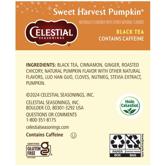 Celestial Seasonings Nutcracker Sweet Black Tea – Calming Vanilla Cinnamon Black Tea for Mindful Morning and Afternoon Breaks