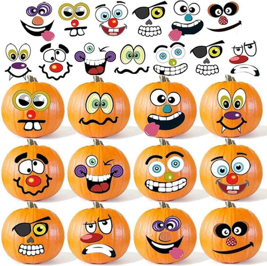 MiniPumpkin Peel-and-Stick Faces – Kid-Friendly Halloween Craft for Home and Classroom