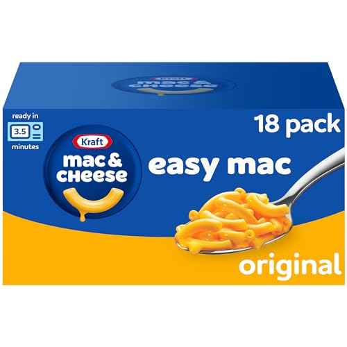 Kraft Easy Mac Microwavable Mac & Cheese – Portion-Controlled Comfort Lunch for Mindful Eating