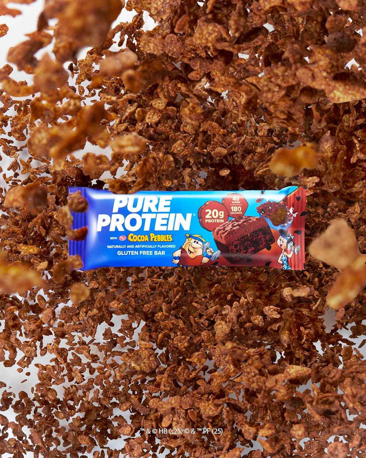 Pure Protein Cocoa PEBBLES Protein Bars – Nutritious Lunchbox Snack for School and Soccer Practice