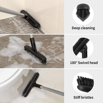 180-degree maneuverable swivel head for angled cleaning in tight spaces