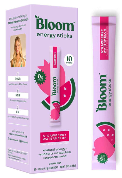 Bloom Nutrition Energy Stick Variety Box – Thoughtful Birthday Gift for Her Best Friend or Sister
