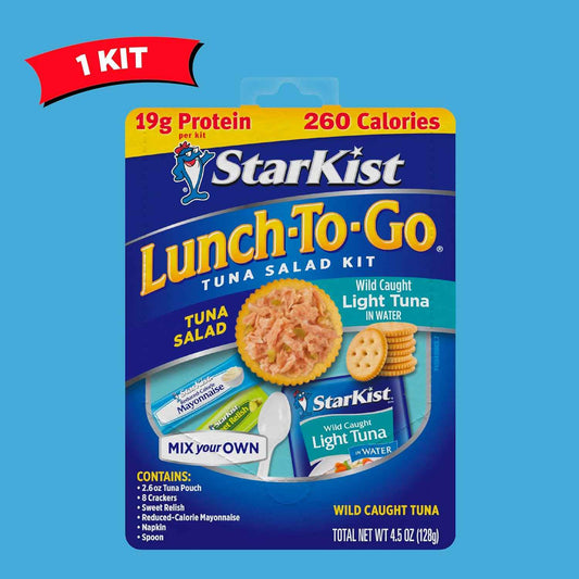 StarKist Tuna Salad Lunch Kit – Pack-and-Go School Lunch with Spoon Included