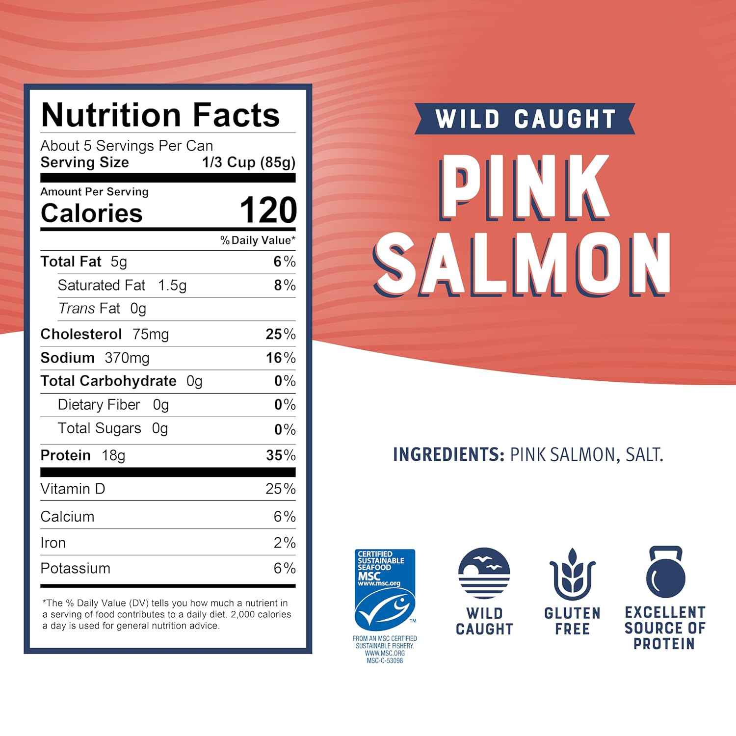 Bumble Bee Wild Pink Salmon – Quick Office Lunch Protein for Focused Workday Meal Prep