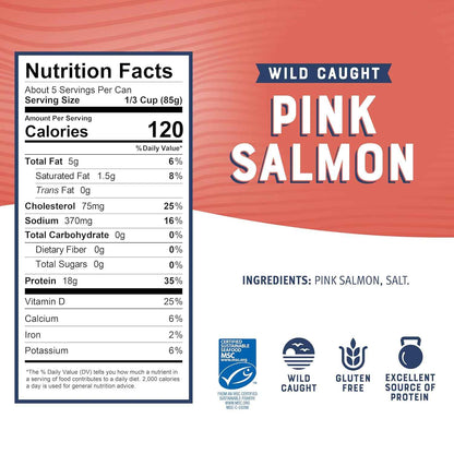 Bumble Bee Wild Pink Salmon – Quick Office Lunch Protein for Focused Workday Meal Prep