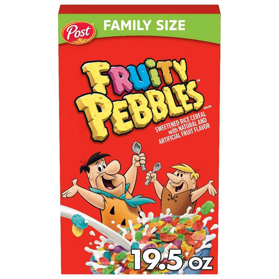 Post Fruity Pebbles Cereal – Better For You Breakfast Cereal for Dietary Restriction Homes