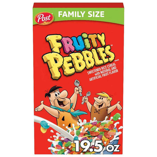 Post Fruity Pebbles Cereal – Better For You Breakfast Cereal for Dietary Restriction Homes