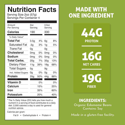 The Only Bean Edamame Fettuccine for Fast Post-Workout Meal Prep, 5-Minute High-Protein Pasta