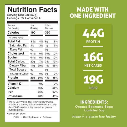 The Only Bean Edamame Fettuccine for Fast Post-Workout Meal Prep, 5-Minute High-Protein Pasta