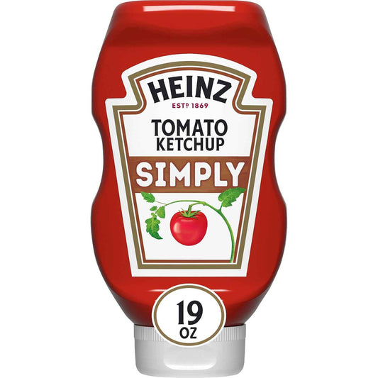 Heinz Simply Tomato Ketchup – Squeeze-Bottle Condiment for Backyard Grilling and Cookouts