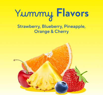 190 gummies per bottle providing 95-190 day supply depending on age-based serving