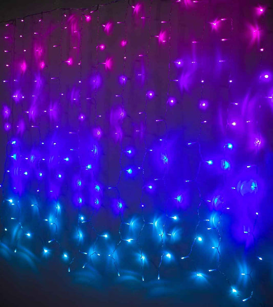 Glowave Ombre Fairy Curtain Lights – Birthday Gift for Girls & Teen Girls, Dimmable Bedroom Decor with Memory Function