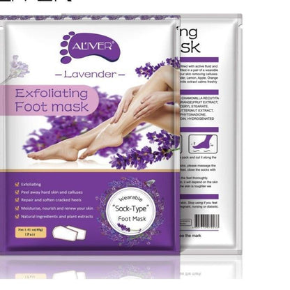 ALIVER_Foot_Peel_Mask_3_Pack,_Exfoliator_Peel_Off_Calluses_Dead_Skin_Callus_Remover,_Baby_Soft_Smooth_Touch_Feet-Men_Women_(Lavender)_Exfoliant_Foot_Mask_Moisturizer_Nail_Organic