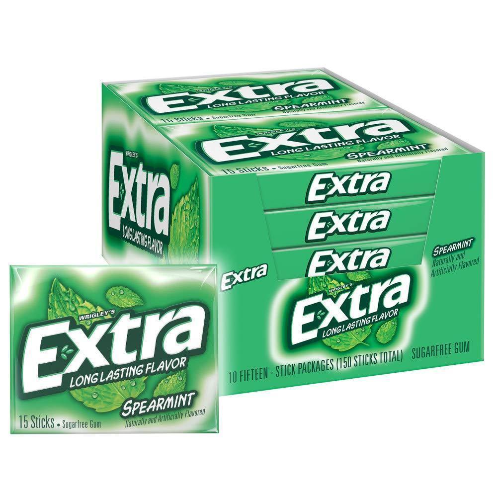 EXTRA_Polar_Ice_Sugarfree_Gum,_15_Sticks_(Pack_of_10)